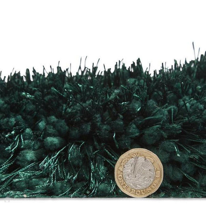 Montana Luxury Super Plush Heavyweight High-Density Hand-Woven Soft High-Pile Plain Polyester Tonal Textured Shimmer Shaggy Jewel Green Rug-Think Rugs-Rug Love - The Most Loved Rug Store