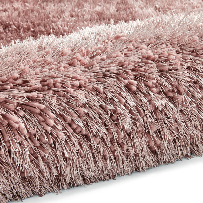 Montana Luxury Super Plush Heavyweight High-Density Hand-Woven Soft High-Pile Plain Polyester Tonal Textured Shimmer Shaggy Rose Round Rug-Think Rugs-Rug Love - The Most Loved Rug Store