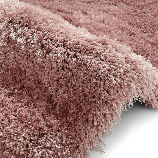 Montana Luxury Super Plush Heavyweight High-Density Hand-Woven Soft High-Pile Plain Polyester Tonal Textured Shimmer Shaggy Rose Round Rug-Think Rugs-Rug Love - The Most Loved Rug Store