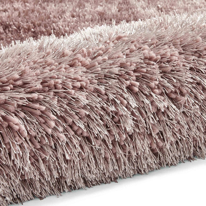 Montana Luxury Super Plush Heavyweight High-Density Hand-Woven Soft High-Pile Plain Polyester Tonal Textured Shimmer Shaggy Rose Round Rug-Think Rugs-Rug Love - The Most Loved Rug Store