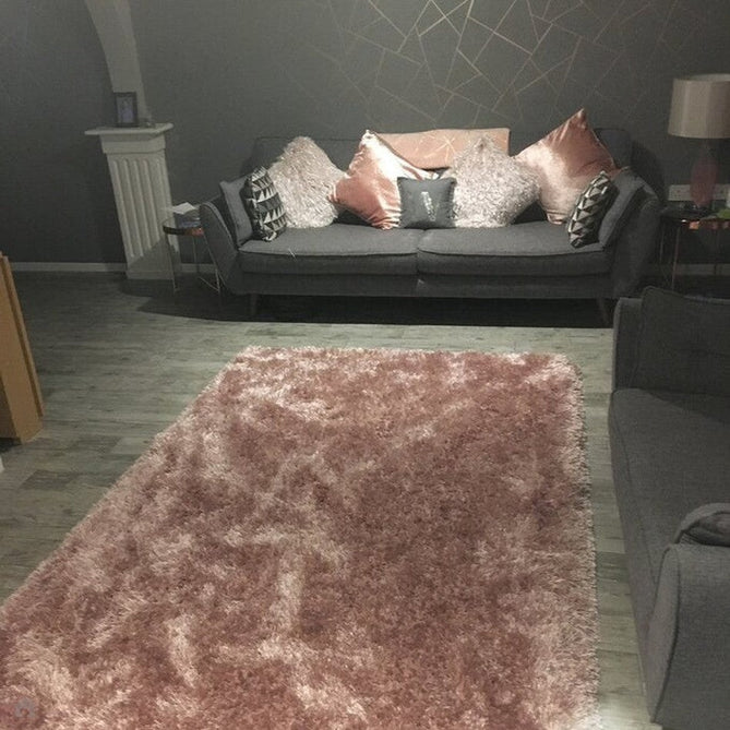 Montana Luxury Super Plush Heavyweight High-Density Hand-Woven Soft High-Pile Plain Polyester Tonal Textured Shimmer Shaggy Rose Rug-Think Rugs-Rug Love - The Most Loved Rug Store