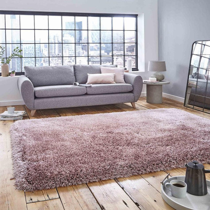Montana Luxury Super Plush Heavyweight High-Density Hand-Woven Soft High-Pile Plain Polyester Tonal Textured Shimmer Shaggy Rose Rug-Think Rugs-Rug Love - The Most Loved Rug Store