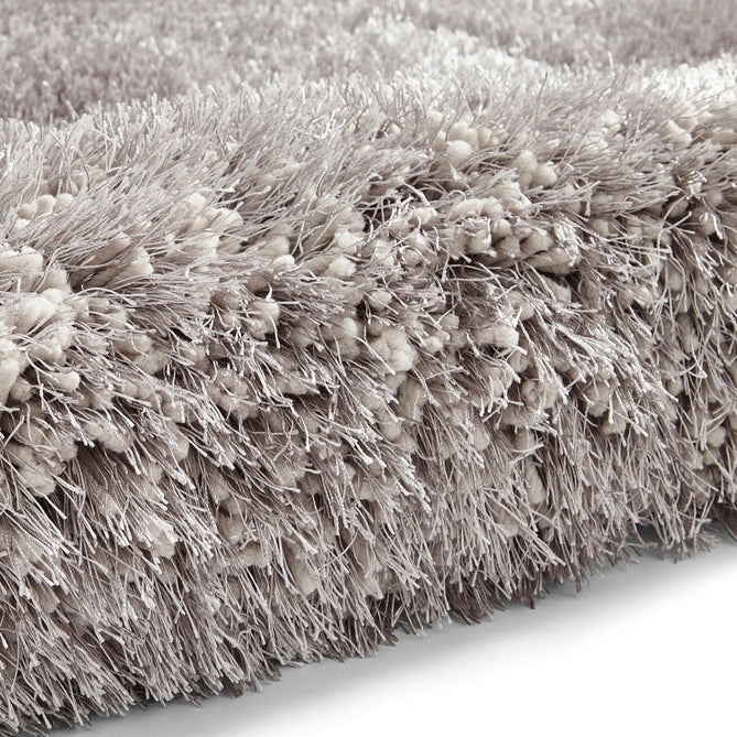 Montana Luxury Super Plush Heavyweight High-Density Hand-Woven Soft High-Pile Plain Polyester Tonal Textured Shimmer Shaggy Silver Round Rug-Think Rugs-Rug Love - The Most Loved Rug Store
