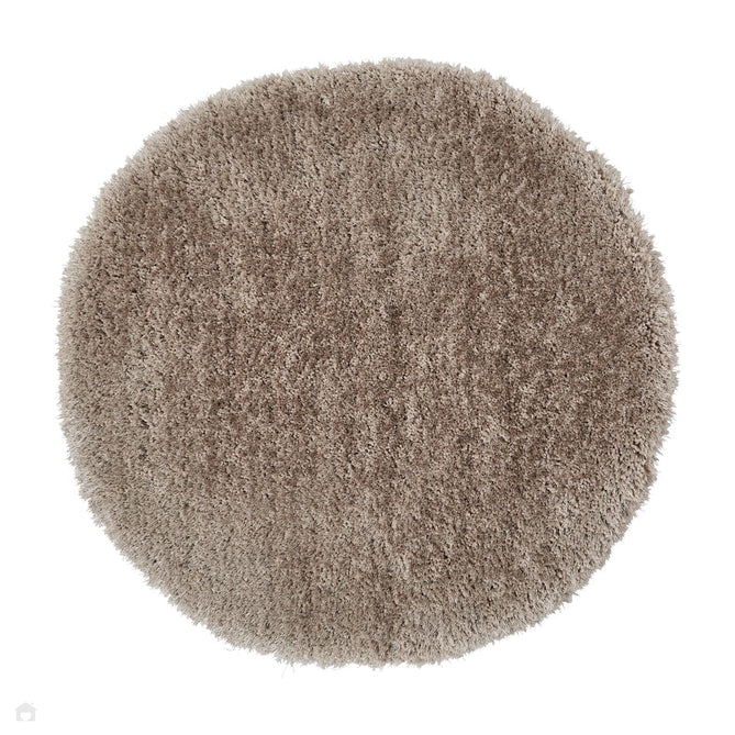 Montana Luxury Super Plush Heavyweight High-Density Hand-Woven Soft High-Pile Plain Polyester Tonal Textured Shimmer Shaggy Silver Round Rug-Think Rugs-Rug Love - The Most Loved Rug Store