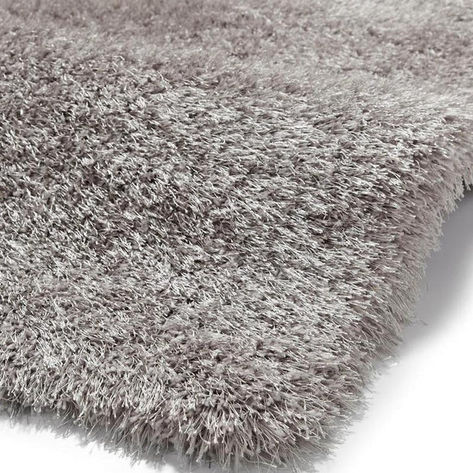 Montana Luxury Super Plush Heavyweight High-Density Hand-Woven Soft High-Pile Plain Polyester Tonal Textured Shimmer Shaggy Silver Round Rug-Think Rugs-Rug Love - The Most Loved Rug Store
