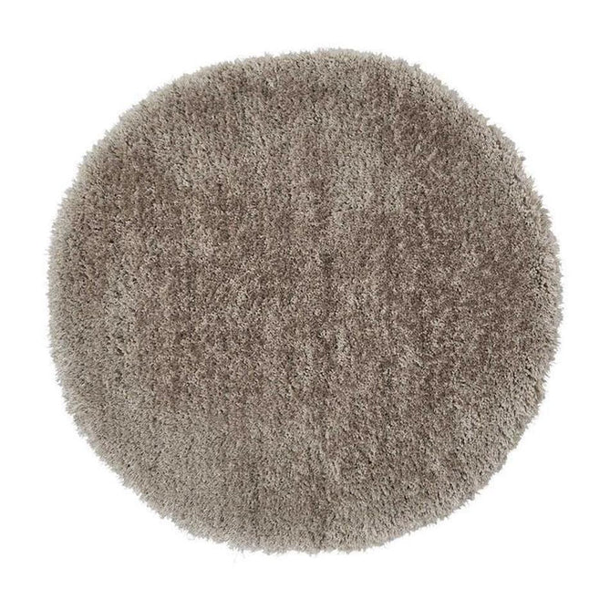 Montana Luxury Super Plush Heavyweight High-Density Hand-Woven Soft High-Pile Plain Polyester Tonal Textured Shimmer Shaggy Silver Round Rug-Think Rugs-Rug Love - The Most Loved Rug Store