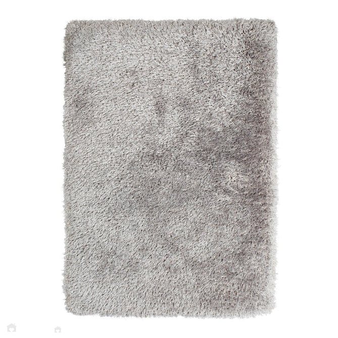 Montana Luxury Super Plush Heavyweight High-Density Hand-Woven Soft High-Pile Plain Polyester Tonal Textured Shimmer Shaggy Silver Rug-Think Rugs-Rug Love - The Most Loved Rug Store