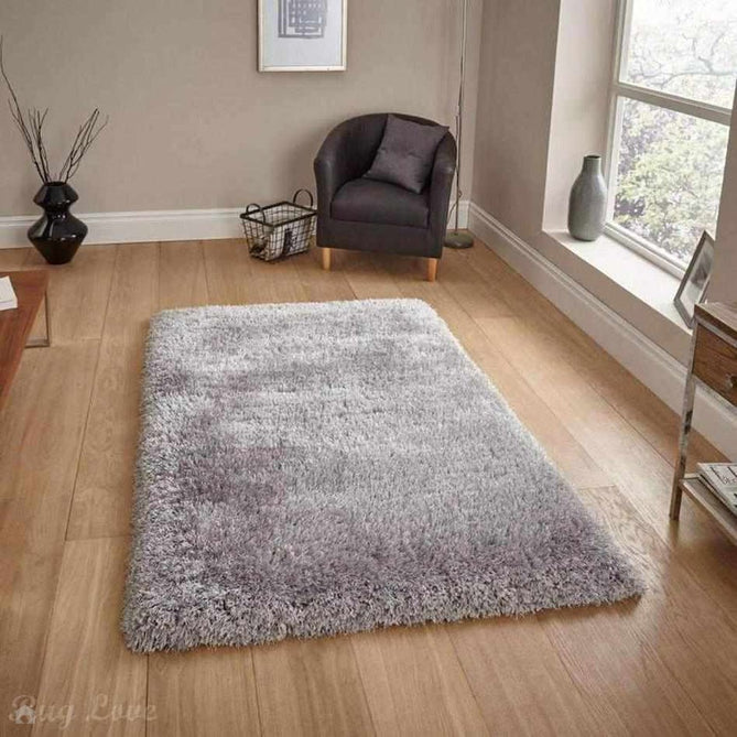 Montana Luxury Super Plush Heavyweight High-Density Hand-Woven Soft High-Pile Plain Polyester Tonal Textured Shimmer Shaggy Silver Rug-Think Rugs-Rug Love - The Most Loved Rug Store