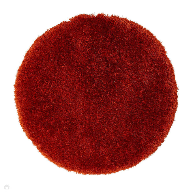 Montana Luxury Super Plush Heavyweight High-Density Hand-Woven Soft High-Pile Plain Polyester Tonal Textured Shimmer Shaggy Terracotta Rug-Think Rugs-Rug Love - The Most Loved Rug Store