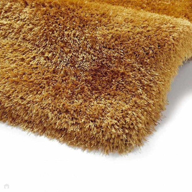 Montana Luxury Super Plush Heavyweight High-Density Hand-Woven Soft High-Pile Plain Polyester Tonal Textured Shimmer Shaggy Yellow Rug-Think Rugs-Rug Love - The Most Loved Rug Store