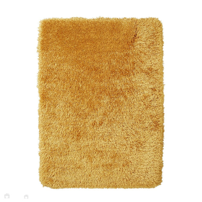 Montana Luxury Super Plush Heavyweight High-Density Hand-Woven Soft High-Pile Plain Polyester Tonal Textured Shimmer Shaggy Yellow Rug-Think Rugs-Rug Love - The Most Loved Rug Store