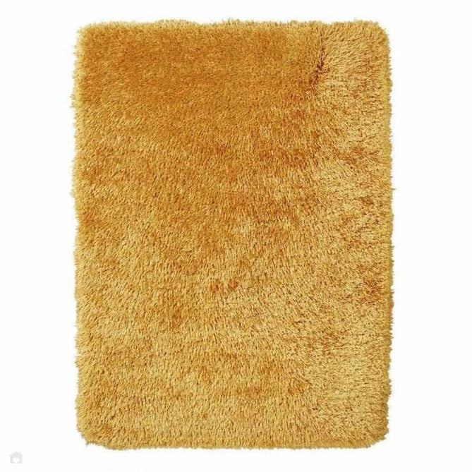 Montana Luxury Super Plush Heavyweight High-Density Hand-Woven Soft High-Pile Plain Polyester Tonal Textured Shimmer Shaggy Yellow Rug-Think Rugs-Rug Love - The Most Loved Rug Store