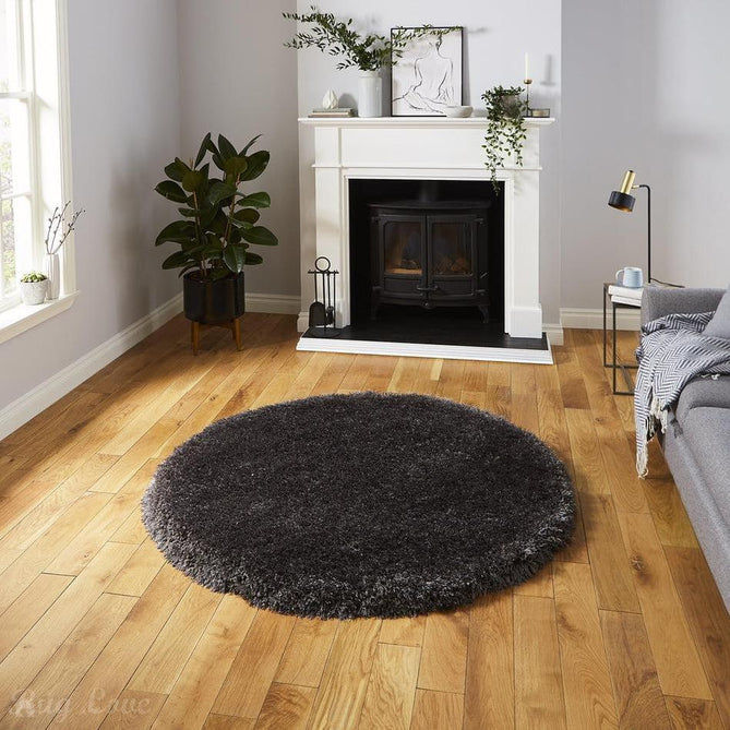 Montana Super Plush Heavyweight High-Density Luxury Hand-Woven Soft High-Pile Plain Shaggy Dark Grey Rug-Think Rugs-Rug Love - The Most Loved Rug Store