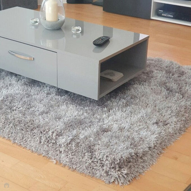 Montana Super Plush Heavyweight High-Density Luxury Hand-Woven Soft High-Pile Plain Shaggy Silver Rug-Think Rugs-Rug Love - The Most Loved Rug Store