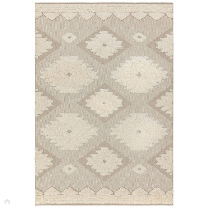 Monty MN02 Tribal Modern Geometric Durable Stain-Resistant Weatherproof Flatweave In-Outdoor Natural/Cream Rug-Asiatic Carpets-Rug Love - The Most Loved Rug Store