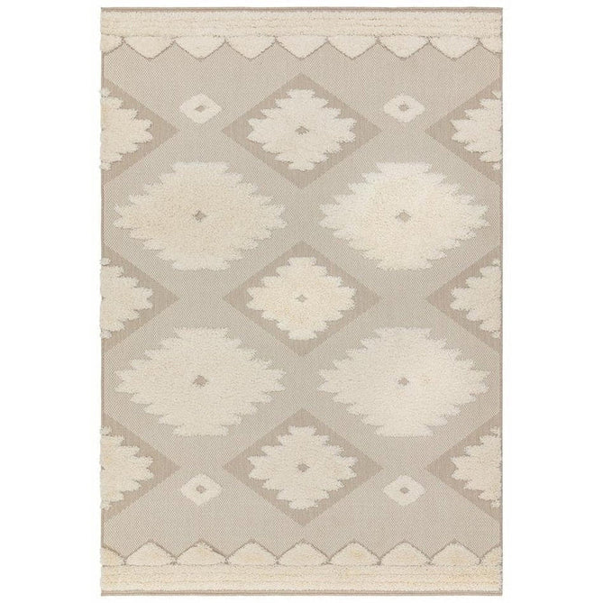 Monty MN02 Tribal Modern Geometric Durable Stain-Resistant Weatherproof Flatweave In-Outdoor Natural/Cream Rug-Asiatic Carpets-Rug Love - The Most Loved Rug Store