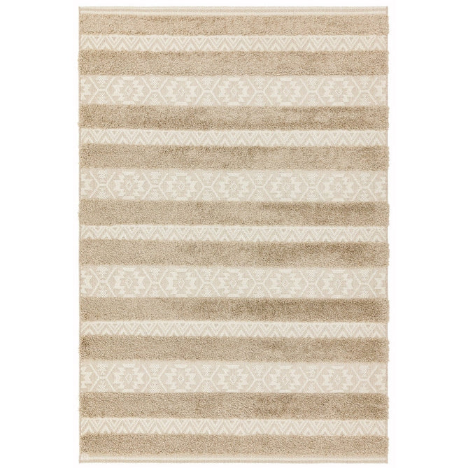 Monty MN04 Stripe Modern Durable Stain-Resistant Weatherproof Flatweave In-Outdoor Natural/Cream Rug-Asiatic Carpets-Rug Love - The Most Loved Rug Store
