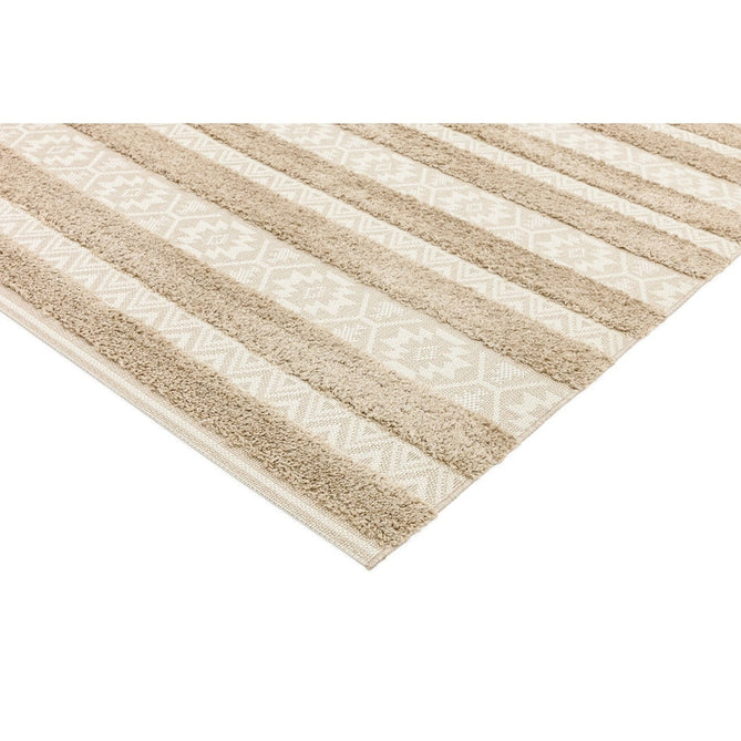 Monty MN04 Stripe Modern Durable Stain-Resistant Weatherproof Flatweave In-Outdoor Natural/Cream Rug-Asiatic Carpets-Rug Love - The Most Loved Rug Store