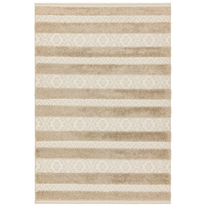 Monty MN04 Stripe Modern Durable Stain-Resistant Weatherproof Flatweave In-Outdoor Natural/Cream Rug-Asiatic Carpets-Rug Love - The Most Loved Rug Store
