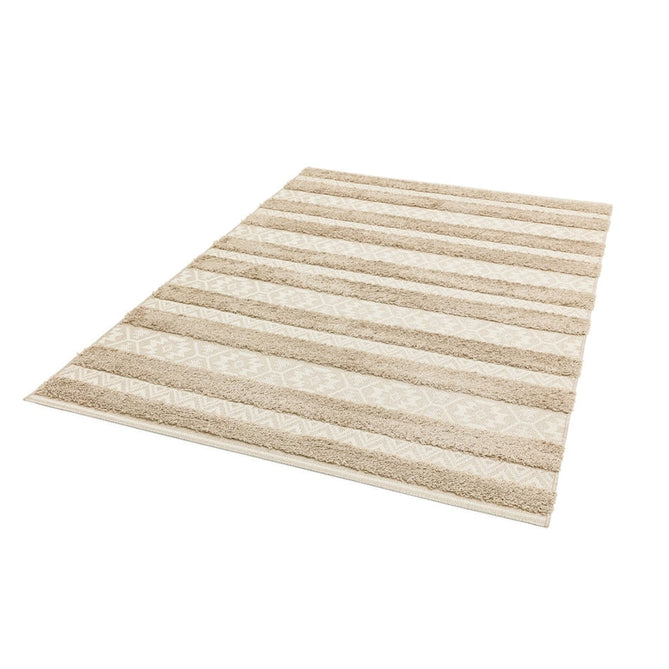 Monty MN04 Stripe Modern Durable Stain-Resistant Weatherproof Flatweave In-Outdoor Natural/Cream Rug-Asiatic Carpets-Rug Love - The Most Loved Rug Store