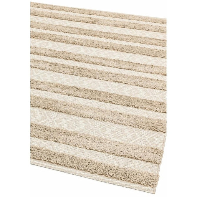 Monty MN04 Stripe Modern Durable Stain-Resistant Weatherproof Flatweave In-Outdoor Natural/Cream Rug-Asiatic Carpets-Rug Love - The Most Loved Rug Store