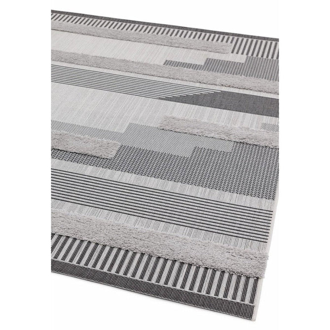 Monty MN05 Geometric Modern Durable Stain-Resistant Weatherproof Flatweave In-Outdoor Black/Grey Rug-Asiatic Carpets-Rug Love - The Most Loved Rug Store