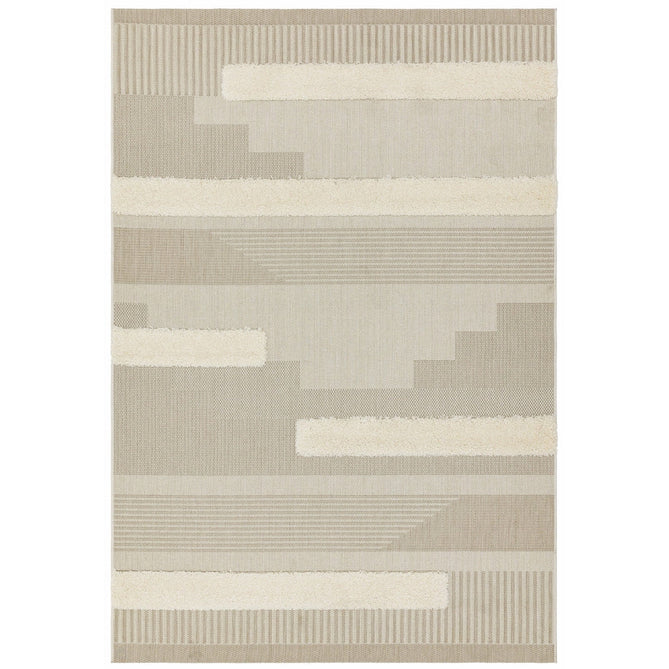 Monty MN06 Geometric Modern Durable Stain-Resistant Weatherproof Flatweave In-Outdoor Natural/Cream Rug-Asiatic Carpets-Rug Love - The Most Loved Rug Store