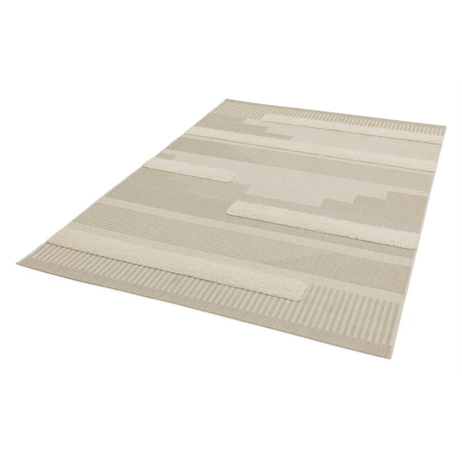 Monty MN06 Geometric Modern Durable Stain-Resistant Weatherproof Flatweave In-Outdoor Natural/Cream Rug-Asiatic Carpets-Rug Love - The Most Loved Rug Store
