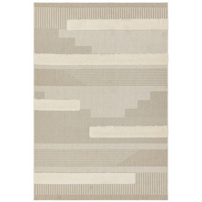 Monty MN06 Geometric Modern Durable Stain-Resistant Weatherproof Flatweave In-Outdoor Natural/Cream Rug-Asiatic Carpets-Rug Love - The Most Loved Rug Store
