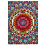 Mosaic 22841 Modern Floral Mandala Multi Textured Multicolour Rug