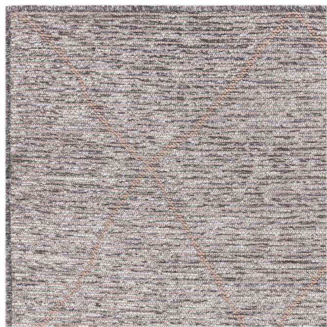 Mulberry Modern Plain Berber Jute Chenille Mix Ribbed Textured Soft-Touch Durable Flatweave Steel Grey/Silver Rug-Asiatic Carpets-Rug Love - The Most Loved Rug Store