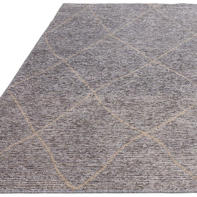 Mulberry Modern Plain Berber Jute Chenille Mix Ribbed Textured Soft-Touch Durable Flatweave Steel Grey/Silver Rug-Asiatic Carpets-Rug Love - The Most Loved Rug Store