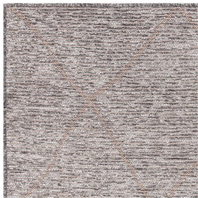 Mulberry Modern Plain Berber Jute Chenille Mix Ribbed Textured Soft-Touch Durable Flatweave Steel Grey/Silver Rug-Asiatic Carpets-Rug Love - The Most Loved Rug Store