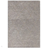 Mulberry Modern Plain Berber Jute Chenille Mix Ribbed Textured Soft-Touch Durable Flatweave Steel Grey/Silver Rug