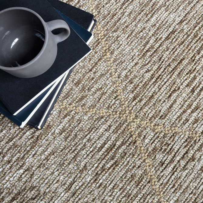 Mulberry Modern Plain Berber Jute Chenille Mix Ribbed Textured Soft-Touch Durable Flatweave Taupe Rug-Asiatic Carpets-Rug Love - The Most Loved Rug Store