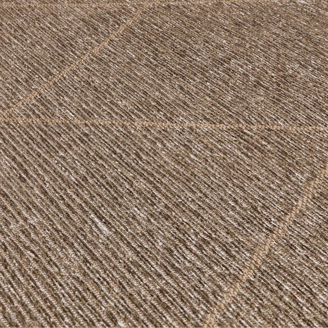 Mulberry Modern Plain Berber Jute Chenille Mix Ribbed Textured Soft-Touch Durable Flatweave Taupe Rug-Asiatic Carpets-Rug Love - The Most Loved Rug Store