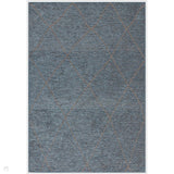 Mulberry Modern Plain Berber Jute Chenille Mix Ribbed Textured Soft-Touch Durable Flatweave Teal Blue Rug