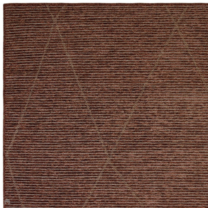 Mulberry Modern Plain Berber Jute Chenille Mix Ribbed Textured Soft-Touch Durable Flatweave Terracotta Rug-Asiatic Carpets-Rug Love - The Most Loved Rug Store
