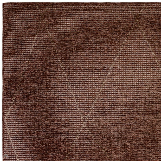 Mulberry Modern Plain Berber Jute Chenille Mix Ribbed Textured Soft-Touch Durable Flatweave Terracotta Rug-Asiatic Carpets-Rug Love - The Most Loved Rug Store