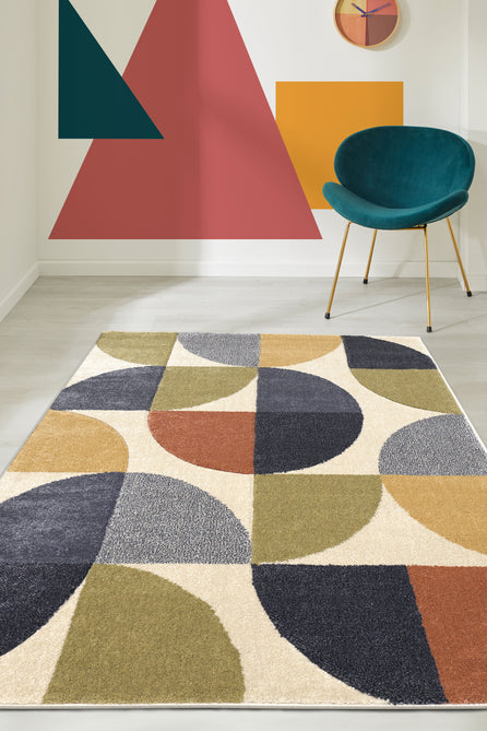 Newport Abstract Multicolour Rug-Melrose-Rug Love - The Most Loved Rug Store