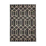 Newport Lattice Charcoal Grey Rug