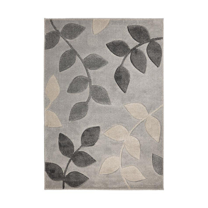 Newport Leaf Grey Rug-Melrose-Rug Love - The Most Loved Rug Store