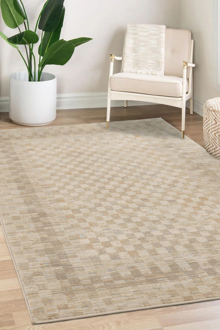 Noah Chequer Natural Rug-Melrose-Rug Love - The Most Loved Rug Store