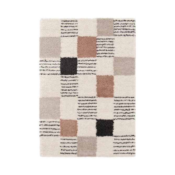 Nomadic Shaggy Blocks Natural Rug-Melrose-Rug Love - The Most Loved Rug Store