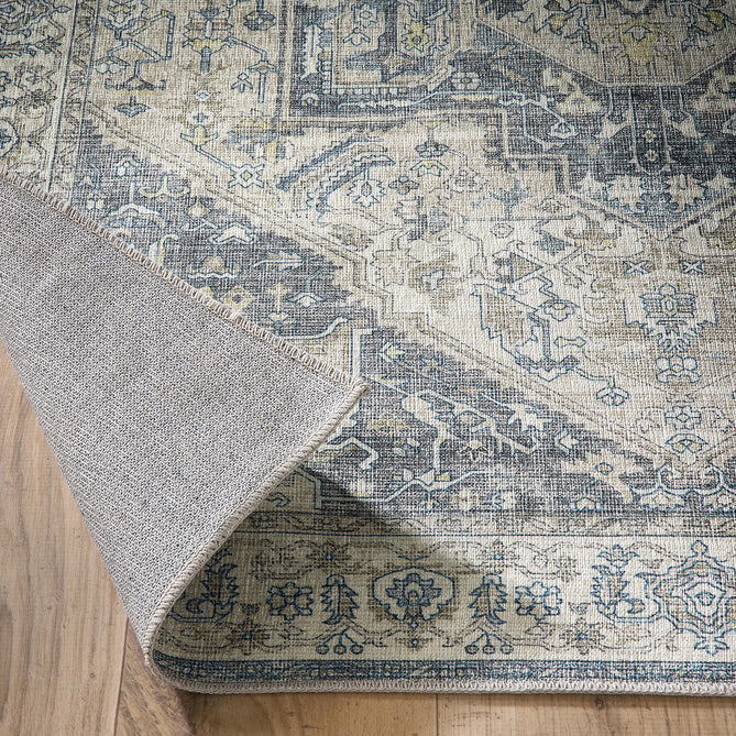 Washable Napoli Blue Rug