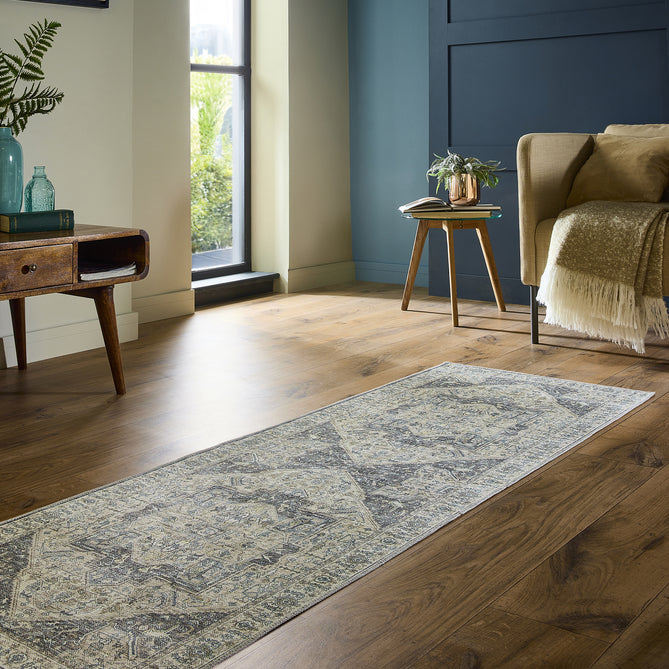 Washable Napoli Blue Rug