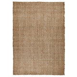 Naturals Hand-Woven Jute Flatweave Basket Natural/Bleach Rug