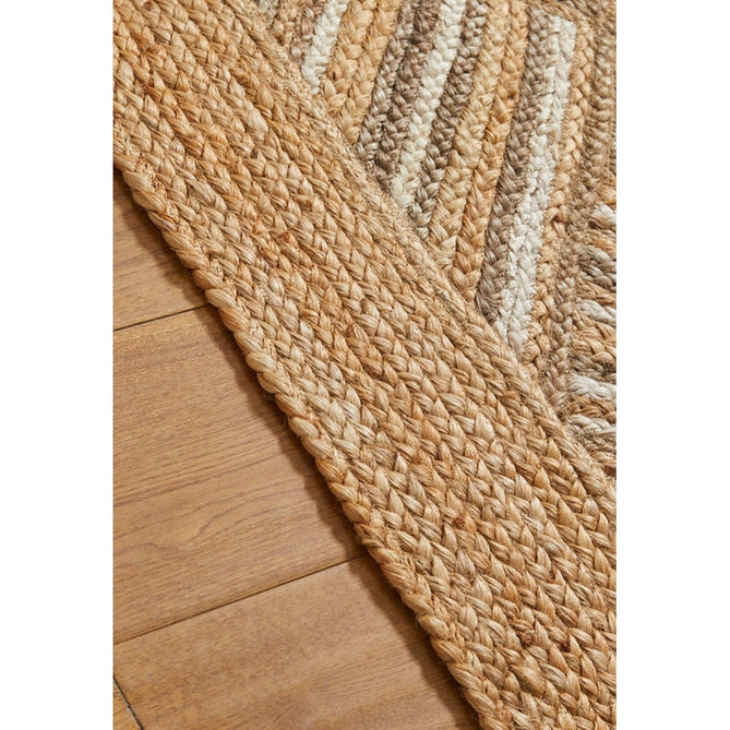 Naturals Hand-Woven Jute Flatweave Squares Natural/Bleach Runner-Oriental Weavers-Rug Love - The Most Loved Rug Store