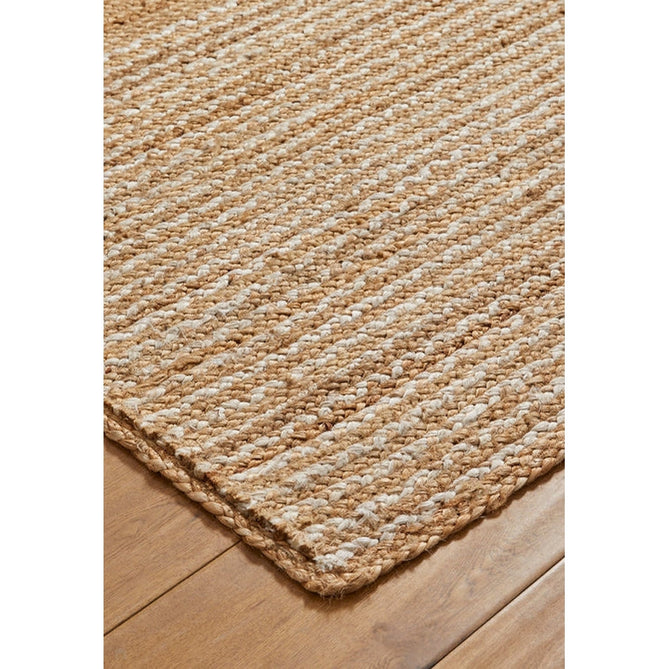 Naturals Hand-Woven Jute Flatweave Stripes Natural/Bleach Runner-Oriental Weavers-Rug Love - The Most Loved Rug Store