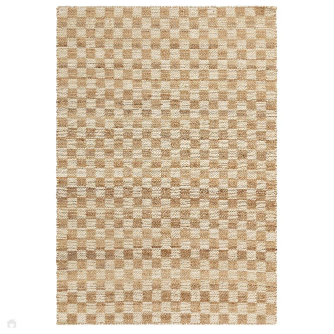 Naturi Jute Check Hand-Woven Textured Lightweight Flatweave Natural Rug-Asiatic Carpets-Rug Love - The Most Loved Rug Store